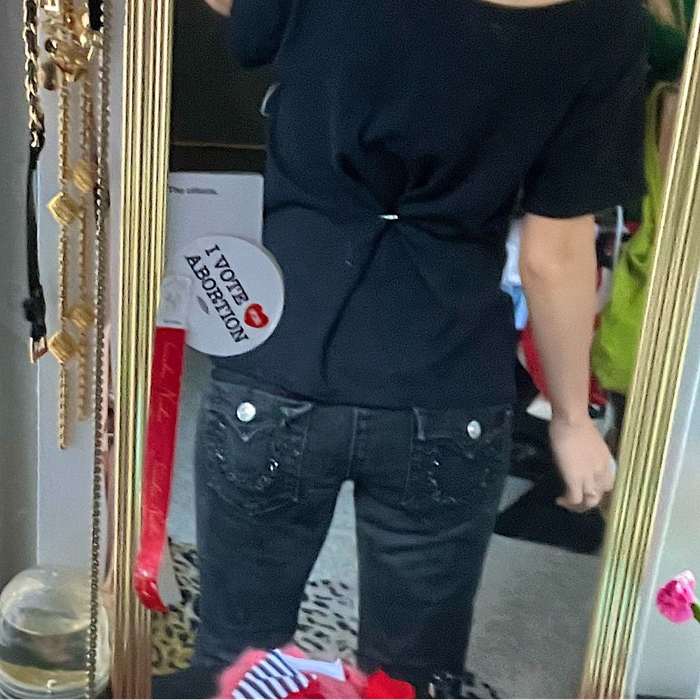 Vintage Black True Religion Boot Cut Jeans. Super cute just never wear them!